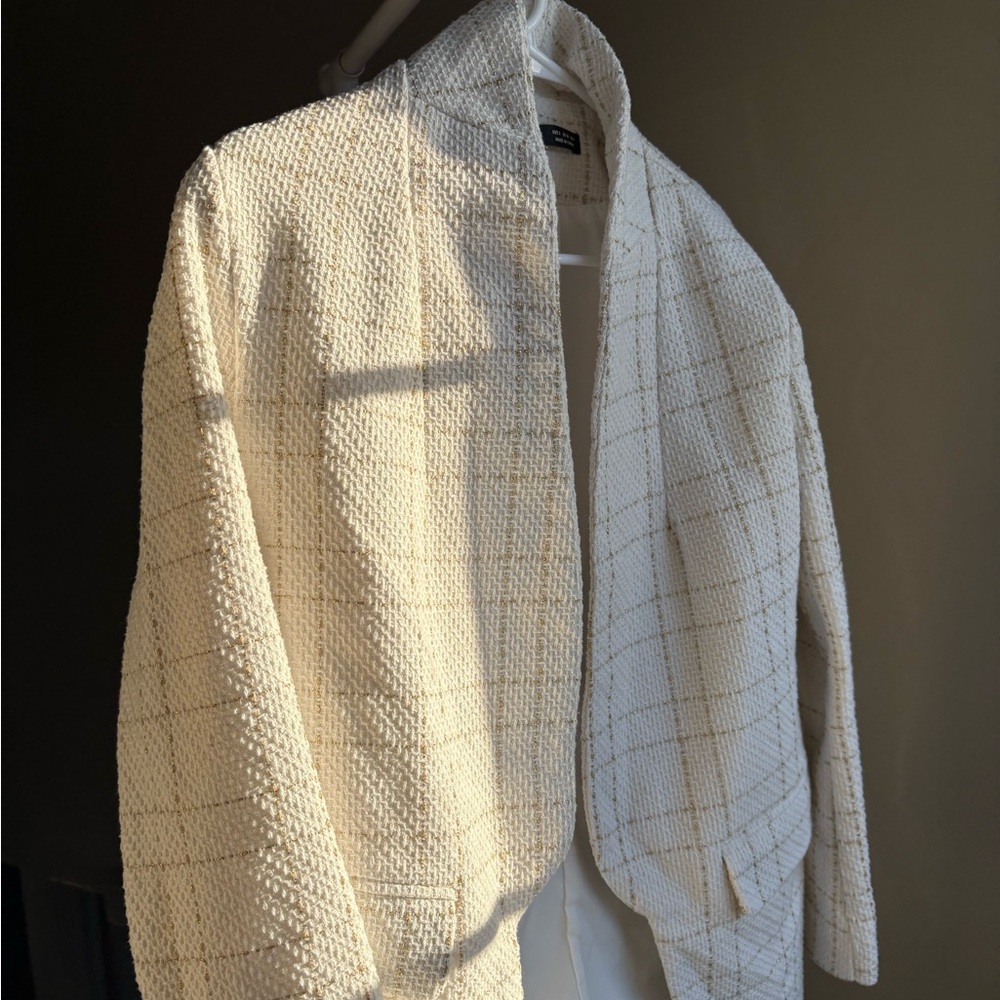 Cream Blazer set